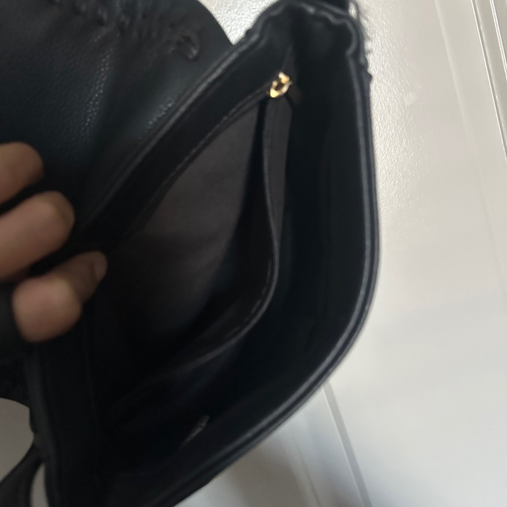Boho Black PU Leather Crossbody Bag - Picture 5 of 8